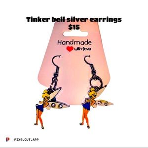Tinker Bell silver earrings